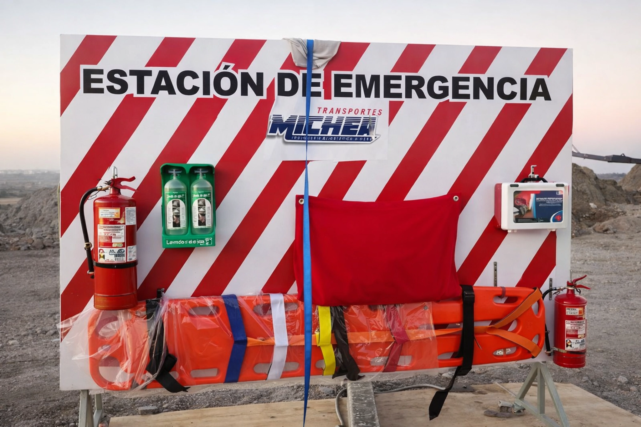 Fabricación y montaje de señalética para faena
